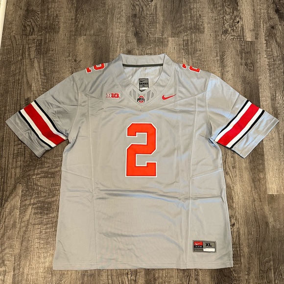 Caleb Downs Ohio State Buckeyes Gray Jersey Men’s Size XL-XXL - Picture 5 of 8